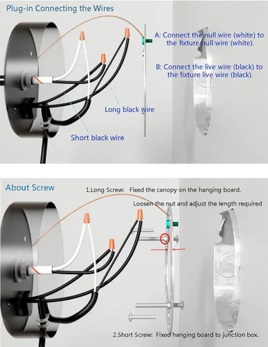 Vista 7 de HOLKIRT Aplique de pared con cable de enchufe e interruptor de apagado, apliques de pared retro de cuello de cisne para mesita de noche de dormitorio