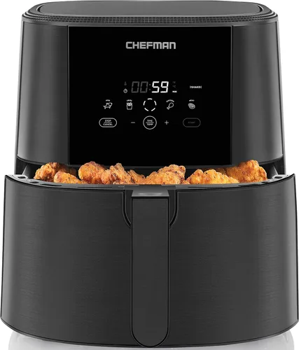 Vista 9 de Chefman TurboTouch Easy View - Freidora de aire, la forma más conveniente y saludable de cocinar sin aceite, te permite ver la comida cocinarse