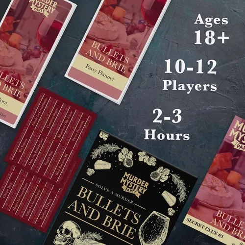 Vista 4 de Fiesta de Misterio de Asesinato, Balas y Brie, para Edades 18+