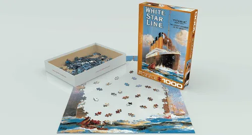 Vista 3 de EuroGraphics Titanic White Star Line - Rompecabezas de 1000 piezas (6000-1333)