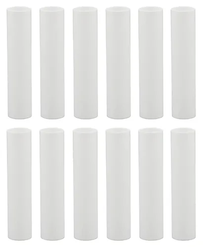 Vista 8 de Creative Hobbies® Fundas de plástico blanco de 1.75 pulgadas para candelabros de 1.75 pulgadas, base de candelabro de 1.75 pulgadas, juego de 12