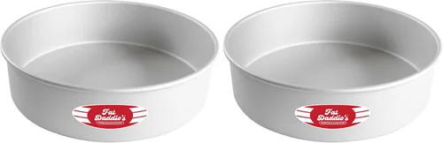 Vista 61 de Fat Daddio's Juego de moldes para pasteles redondos uniformes de aluminio anodizado de 4 niveles, profundidad de 2 pulgadas