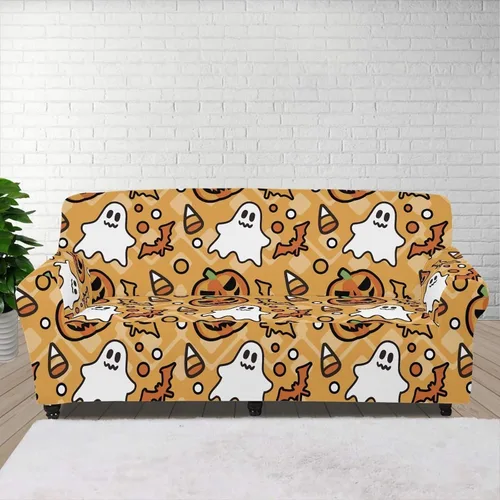 Vista 8 de Funda de sofá con diseño de árbol de bandera estadounidense para sofás y sofás, decoración navideña, funda antideslizante para sofá de 1 cojín