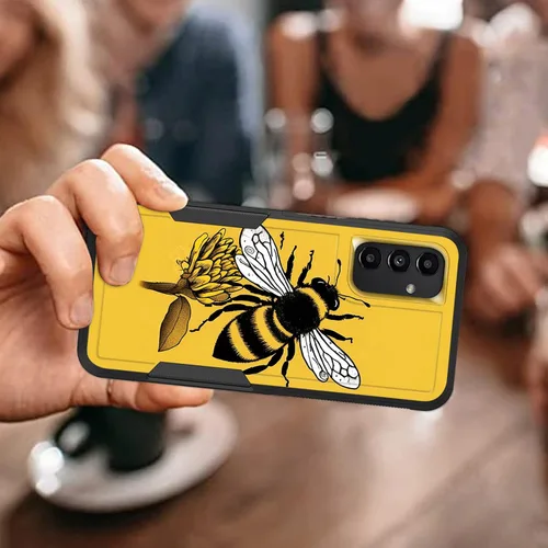 Vista 465 de Funda para Galaxy A14 5G, resistente de doble capa híbrida de policarbonato duro, goma suave, a prueba de golpes, funda protectora resistente