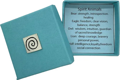 Vista 3 de Basic Spirit Caja de regalo en miniatura de peltre Spirit Animals