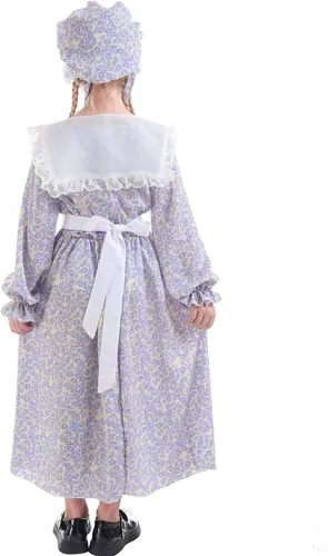 Vista 3 de Nuoqi - Vestidos de pionera para niñas, disfraz colonial