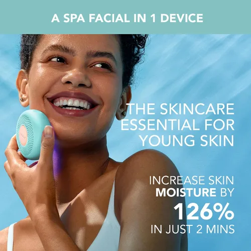 Vista 2 de FOREO UFO 3 mini 4 en 1 mascarilla facial dispositivo de cuidado de la piel - hidratante facial - antienvejecimiento - luz roja - calentamiento