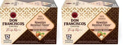 Vista 25 de Don Francisco's Blueberry - Cápsulas de café de una sola porción, tostado medio, 24 unidades Compatible con cafeteras Keurig, café 100% arábica