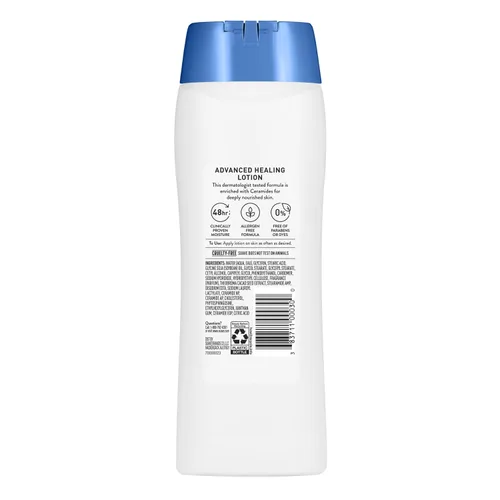 Vista 9 de Suave + Loción curativa avanzada para manos y cuerpo para mujeres con ceramidas para piel muy seca, hidratante, no grasosa, crema hidratante sin