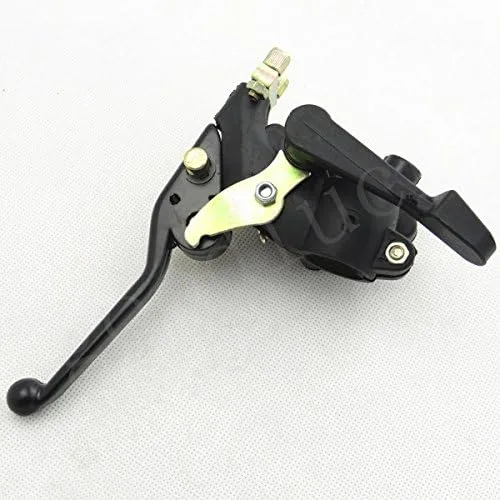 Vista 2 de Palanca de freno doble del acelerador del pulgar 4 Freno de mano delantero para Mini Moto Quad ATV