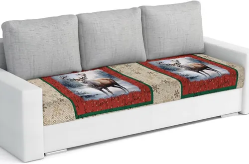 Vista 14 de Fundas de cojín para sofá de Navidad, funda elástica para sofá con parte inferior elástica, fundas de sofá con diseño de muñeco de nieve