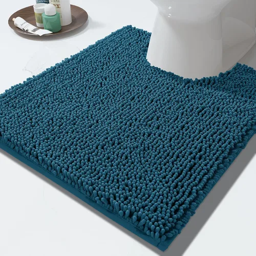 Vista 34 de Yimobra Tapetes de baño lavables, de chenilla súper suave y absorbente, para suelo y alfombra, de secado rápido, antideslizante, para bañera y Beige