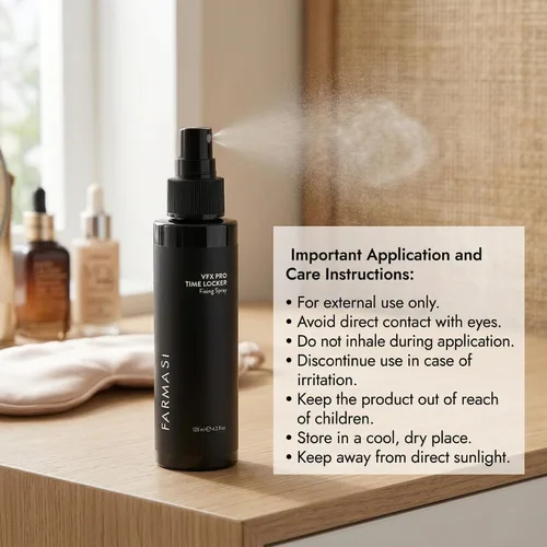 Vista 6 de FARMASI Makeup Time Locker, spray fijador de maquillaje de larga duración, sin aceite, ligero, revitaliza todo el día, acabado natural, 4.2 onzas