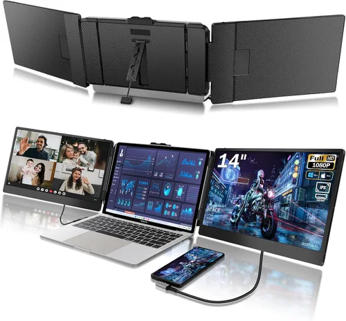 Vista 9 de [Usado] Extensor de pantalla para portátil 13.3" FHD 1080P IPS Extensor