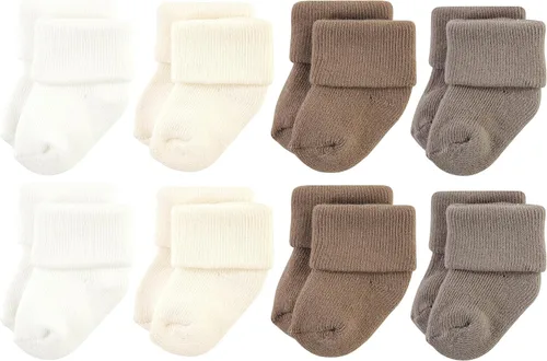 Vista 96 de Hudson Baby - Calcetines de algodón para bebés recién nacidos y Terry para niñas bebés