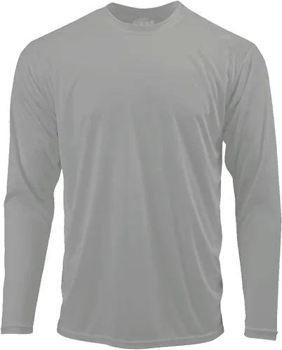 Vista 19 de DRI-Equip - Camisas de manga larga para deporte, disipa la humedad. Blanco