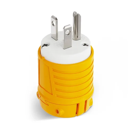 Vista 16 de RVGUARD extremos de cable de extensión macho y hembra, juego de enchufe y conector de repuesto de hoja recta de 15 A 125 V de servicio pesado, tipo