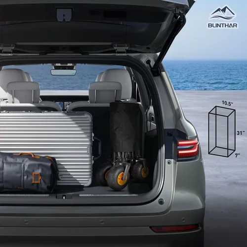 Vista 5 de Vagón de playa con ruedas grandes para arena, vagón plegable resistente de alta capacidad con neumáticos de balón neumático todo terreno de 9