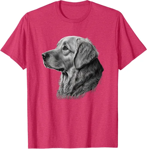 Vista 27 de Camiseta divertida Golden Retriever, Negro