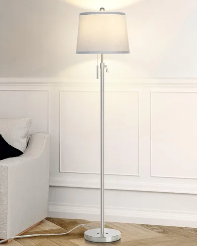 Vista 15 de JUNNAI Lámpara de pie moderna de altura ajustable, lámpara de pie alta con 3 temperaturas de color, lámparas de pie para sala de estar, dormitorio