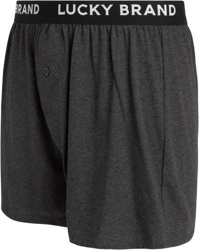 Vista 5 de Lucky Brand Boxers para hombre Paquete de 4 ropa interior de punto para hombre con bragueta funcional Boxers clásicos para hombre (S-XXL)