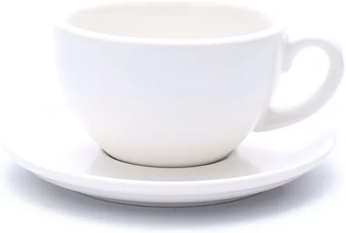 Vista 6 de Coffeezone - Taza de café con platillo de libre servicio, pequeña, para capuchino y café expreso doble, tazas de café de cerámica para cafetería