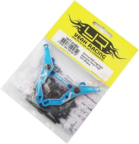 Vista 2 de Yeah Racing Aluminio RWD Gran Ángulo Rack de Dirección para Tamiya TT02D TATT-S03 Azul #TATT-014BU
