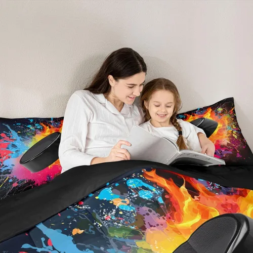 Vista 127 de Juego de ropa de cama de baloncesto para niños y adolescentes, juego de edredón deportivo para niños, tamaño matrimonial, suave, ligero, decoración