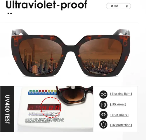 Vista 6 de kimorn Gafas de sol para mujeres y hombres de moda retro gafas de sol de moda K1354