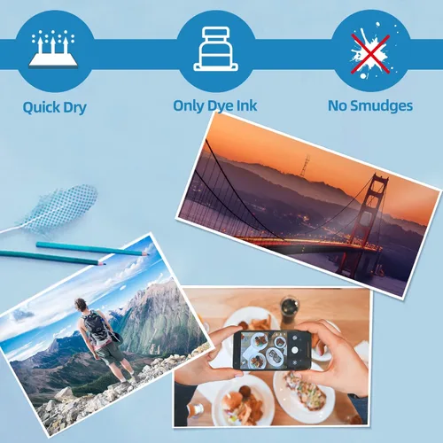 Vista 5 de Uinkit 100 hojas de papel fotográfico brillante 11x17 solo lado+100 hojas de laminación 3mil hojas 11.5x17.5inche bolsas de laminación Producto