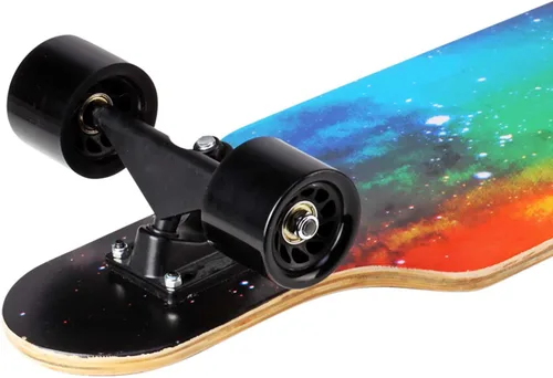 Vista 3 de 31" Longboard 7 capas Skateboard Pro Complete Cruiser para crucero, tallado, estilo libre y cuesta abajo con T-Tool