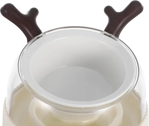 Vista 3 de Ceramic Slow Feeder PET Bowl for Cats and Dogs Anti Spill Dish