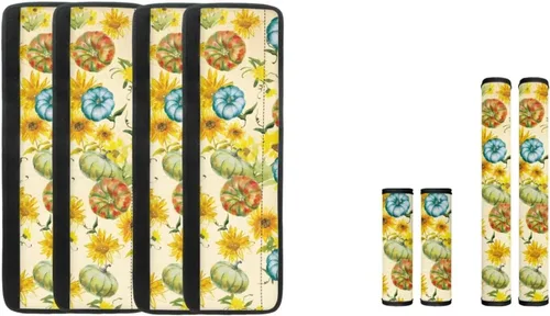 Vista 11 de DISNIMO Fundas para manija de puerta de refrigerador con calabaza otoñal, 8 piezas Kithchen para nevera, microondas, horno, lavavajillas, protector