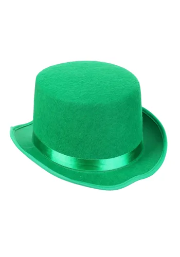Vista 6 de Accesorio de Sombrero de Copa Verde Suerte para Adultos Multicolor