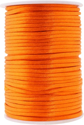 Vista 69 de Mandala Crafts Cordón de satén de cola de rattail de 0.02 in para nudos chinos de macramé