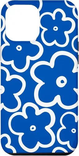 Vista 25 de Funda floral azul y blanca con diseño de flores silvestres para iPhone 16