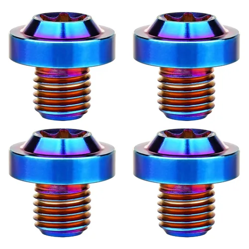 Vista 31 de Titanium M10 Torx Head Bolt (M10x10mm Pitch 1.25mm, Black) 10 15 20 25 30 35 40 45 50 55 60mm Pitch 1.25/1.5mm Screw Pack of 4