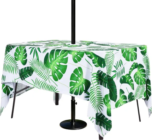 Vista 21 de Poise3EHome - Mantel impermeable antiderrames para exteriores e interiores, para camping, picnic, té de la tarde, asados, flores