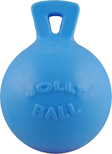 Vista 8 de Jolly Pets Tug-n-Toss - Pelota de juguete resistente para perros con asa, 4.5 pulgadas/pequeña, azul (445 BL)