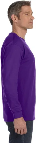 Vista 3 de Gildan - Camiseta de algodón y de manga larga para hombre, modelo G2400