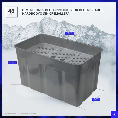 Vista 6 de Titan by Arctic Zone Deep Freeze Cooler - Zipperless Hardbody Cooler - Deep Freeze Insulation, HardBody Liner, and SmartShelf