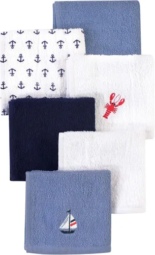 Vista 17 de Hudson Baby Paños unisex de algodón súper suave para bebé, ancla, talla única