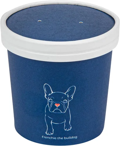 Vista 11 de Restaurantware Bio Tek - Tapas para sopa de papel azul, 200 desechables, 12 onzas, redondas, estilo moderno, herméticas, se venden por separado
