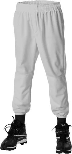 Vista 7 de Alleson Athletic Pantalones de béisbol con cintura elástica para jóvenes Negro