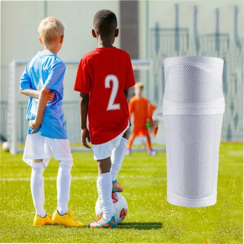 Vista 5 de Soccer Shin Guards Sleeves for Kids Youth - Sleeves for 3-15 Years Old Boys and Girls for Football Games, Sleeves with Optimized Insert Pocket for