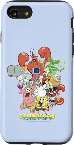Vista 18 de Funda para iPhone 16 SpongeBob SquarePants Group Party Pose