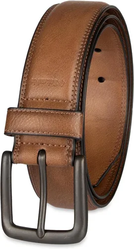 Vista 8 de Columbia Men's Casual Everyday Leather Belt – Jeans, Chinos and Daily Wear Logotipo de lona negra