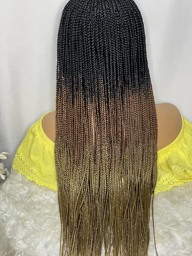 Vista 5 de Pelucas de trenzas de caja para mujer negra