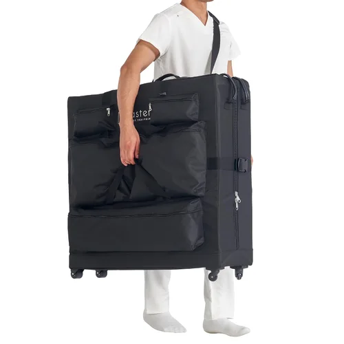 Vista 2 de Master Massage - Mesa de masaje con ruedas de tamaño universal con ruedas, bolsa de transporte de gran tamaño para cama de masaje plegable