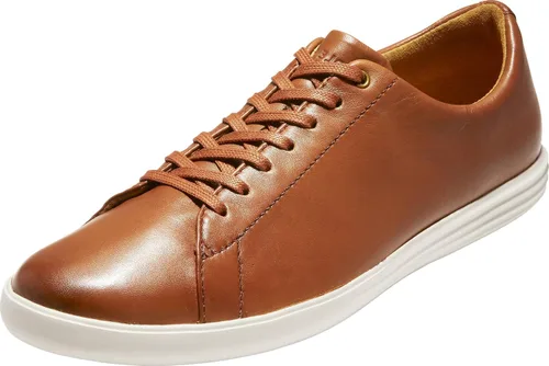 Vista 8 de Cole Haan Zapatillas deportivas de cuero Grand Crosscourt para hombre Negro Cuero/Negro